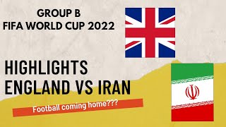 ENGLAND VS IRAN - Highlights FIFA WORLD CUP QATAR 2022 #wc2022 #england #iran