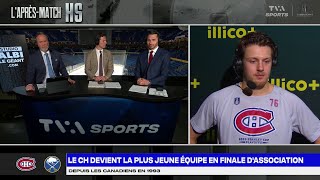 «On est équipé pour la Caroline» - Zachary Bolduc après la victoire du match no 7