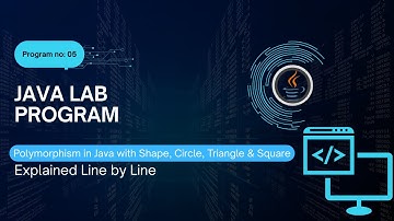 VTU Java Lab Program 5: Polymorphism with Shape, Circle, Triangle & Square| Easy Java OOP Guide 2025