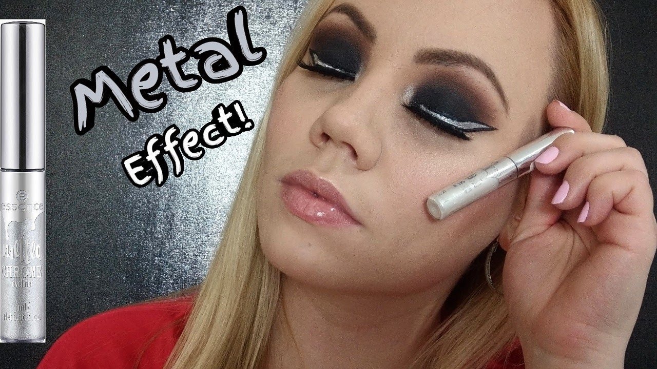 Essence Melted chrome Eyeliner tutorial! (Steel my heart) Full Face