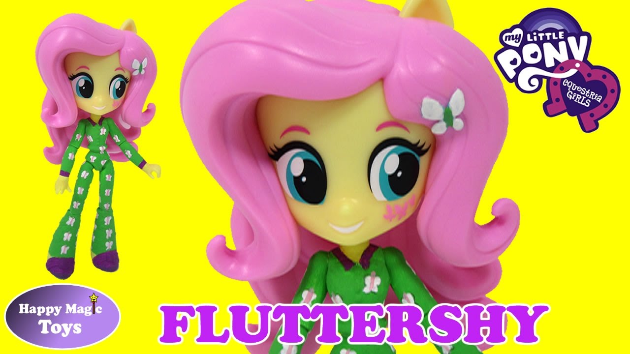 CUSTOM My Little Pony Fluttershy Slumber Party Rainbow Rocks Equestria Girls Happy Magic Toys