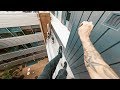 Sur le toit parkour pov  projet descente