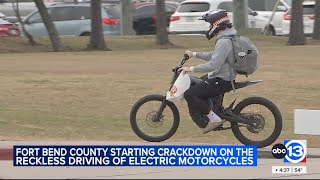 Uptick in electric bikes and motorcycles on roadways, Fort Bend County Pct. 1 Constables say