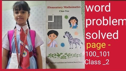 Class 2, Elementary mathematics 2025,page _100 English version.(Easy solution).#maths#viralmaths#fyp