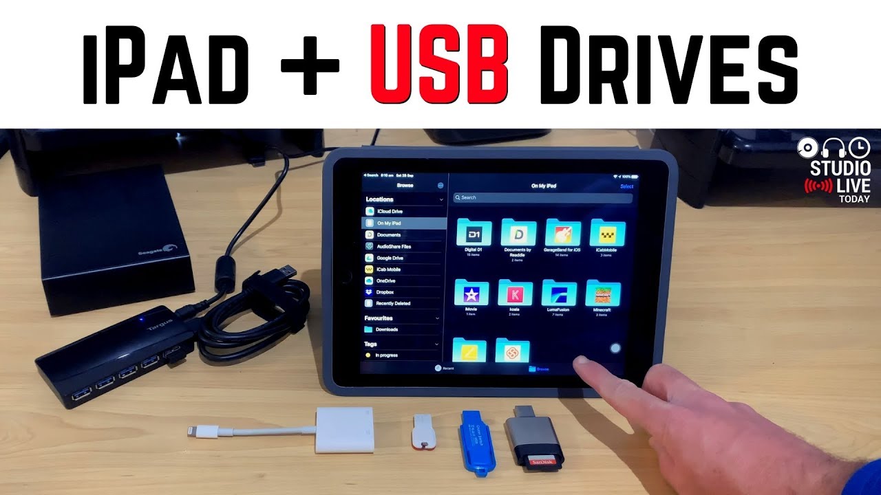 use USB drives an iPad/iPhone -