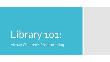 Library 101: Children