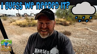 Rainy Day Projects In RV ~ VERY Moist Desert Life in Quartzsite, Arizona