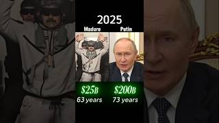 Nicolas Maduro VS Vladimir Putin, Who is RICHER? 💵💰 #shorts