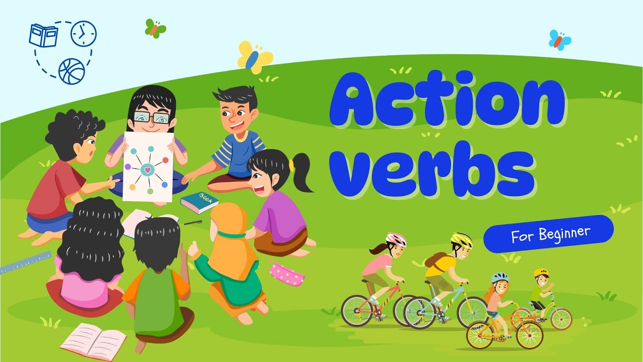 Action verbs to sentences - Daily activity - Kids vocabulary ...