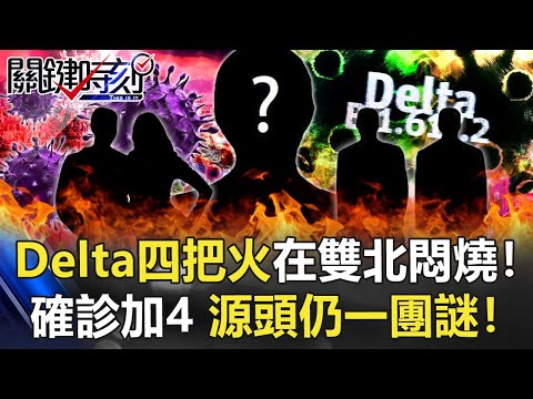 Delta四把火在雙北悶燒！裝修夫妻、埃及兄弟確診加4 源頭仍一團謎！【關鍵時刻】20210909-1 劉寶傑 黃世聰 高虹安 吳子嘉 何建輝 李正皓