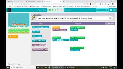 Code dot org Flappy Code WALKTHROUGH