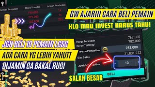 JANGAN ASAL INVEST CARA INVEST PEMAIN FIFA MOBILE YANG BENAR CARA BELI PEMAIN INVEST FIFA