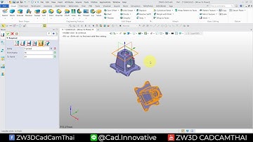 ZW3D CAM : การย้ายวัตถุ Move To Frames