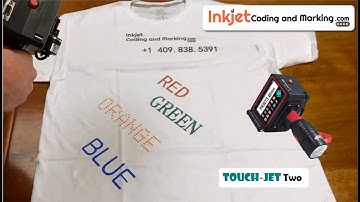 Experiential Marketing Portable Handjet Printer Directly Prints Designs On Clothes