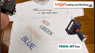 Experiential Marketing Portable Handjet Printer Directly Prints Designs On Clothes