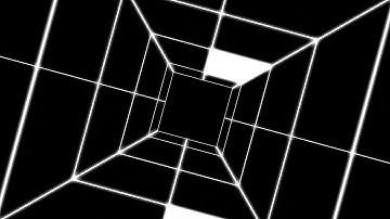 BLACK & WHITE SQUARE TUNNEL free background video loop 4K 60FPS