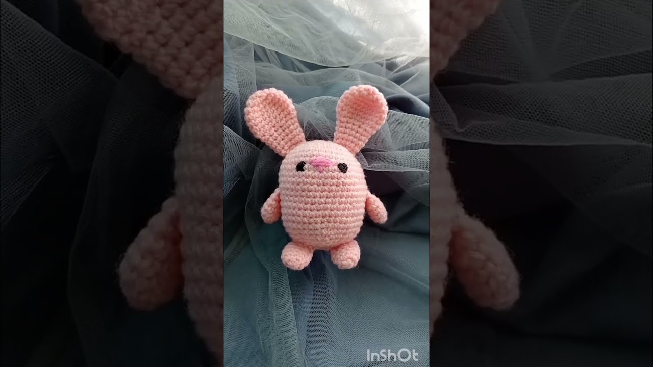Cute Chubby Bunny Crochet Hand Crafted Hook
