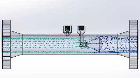 Flow profile over a Cone Meter