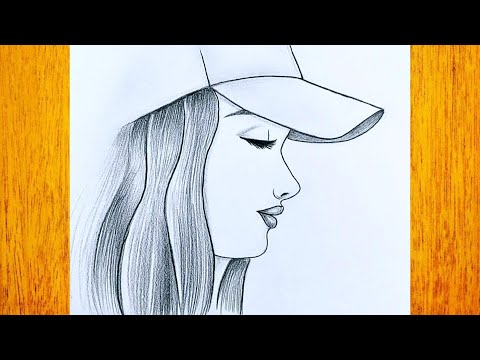 Como dibujar una chica hermosa / Dibujo sencillo y facil con una