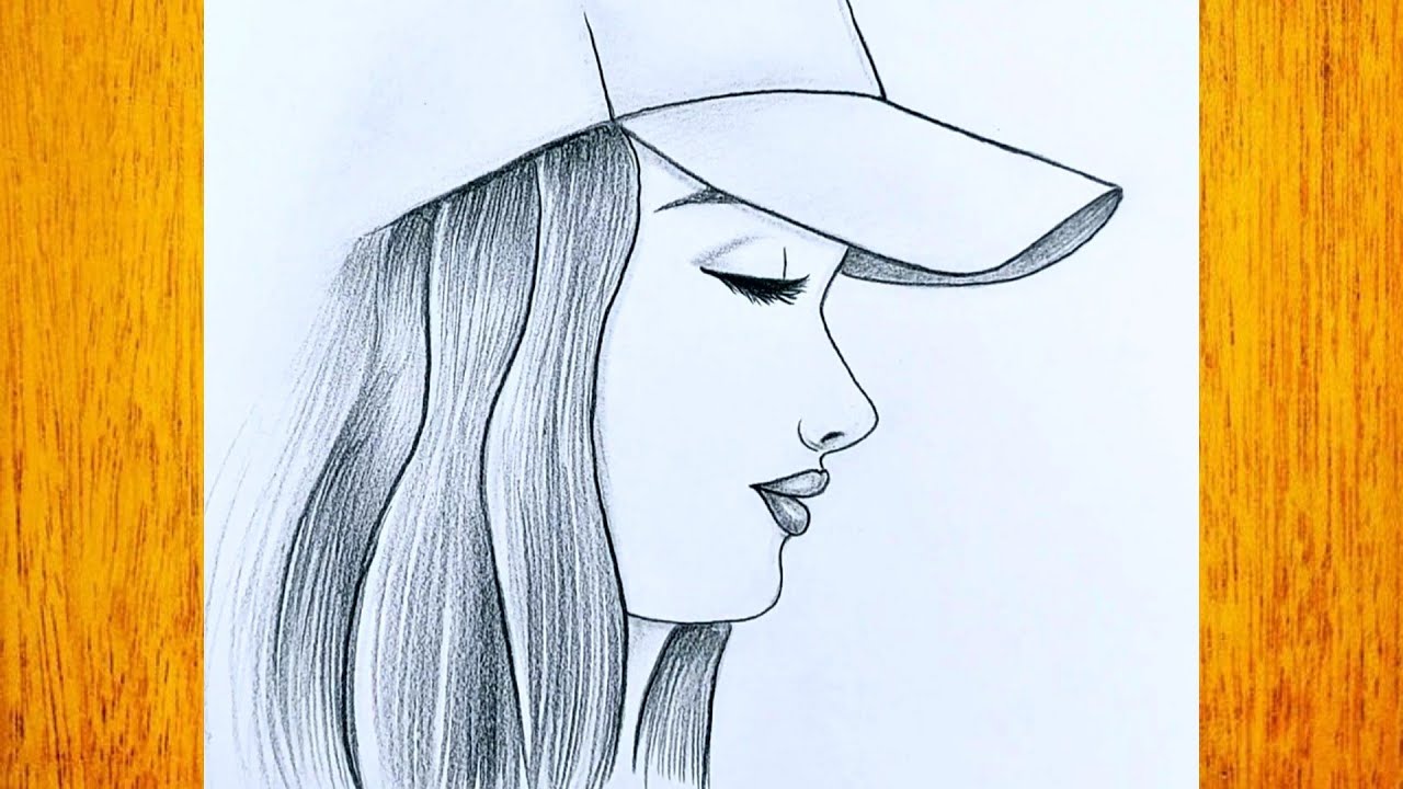 Como dibujar una chica hermosa / Dibujo sencillo y facil con una chica/  Tutoriales de dibujo a lapiz - thptnganamst.edu.vn