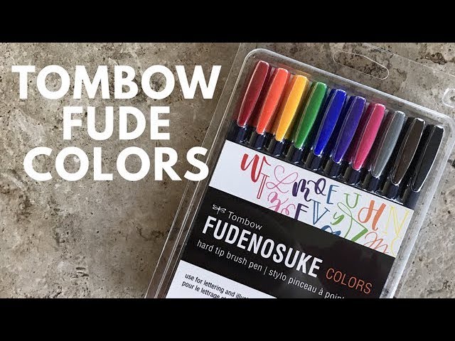 Tombow Pastel Fudenosuke Pen Review - Natasha Miller Creat