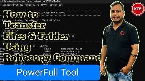 How to Transfer Files & Folder Using Robocopy Command | Robocopy command