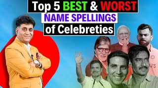 Name Spelling I Top 5 Best & Wrost Name Spelling I Numerology I Arviend Sud