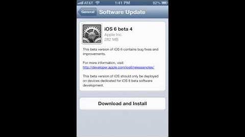 iOS 6 Beta 4 Download Released OTA Update