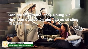 Suy Niệm Lời Chúa, Thứ Hai Tuần XIV Thường Niên (08/07/2024)