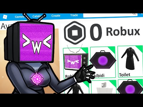 Skbidi Toilet Tv Woman With 0 Robux Roblox Account Challenge!