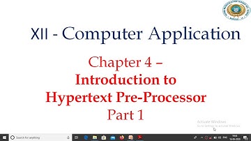 12 CA Chapter 4 PHP part 1
