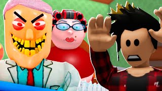 IRMÃ DA VÓ RANHENTA MALVADA E DR BOB NO ROBLOX ESCAPE!