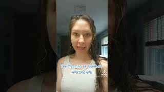 The Meaning Of Numbers 425 And 426