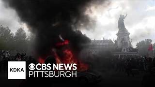 French protests spiral into widespread arson, looting and unrestrained violence
