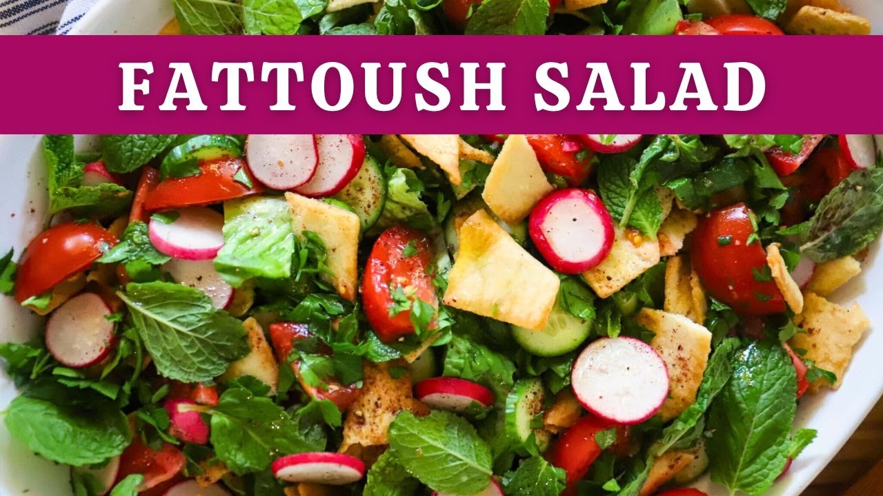 Authentic Fattoush Salad | Fresh, Healthy, Delicious 🥗