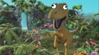 George the Volcano and Tyrannosaurus Alan's epic battle