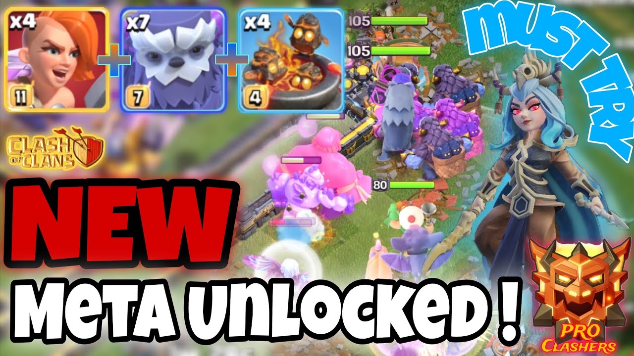 New Meta Unlocked For Ranked Legend League. Super Velkery+Yeti With Furnace Clone Fun Strategy.Army👇