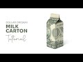 How To Make A Money Milk Carton Easy Dollar Origami Milk Carton Tutorial