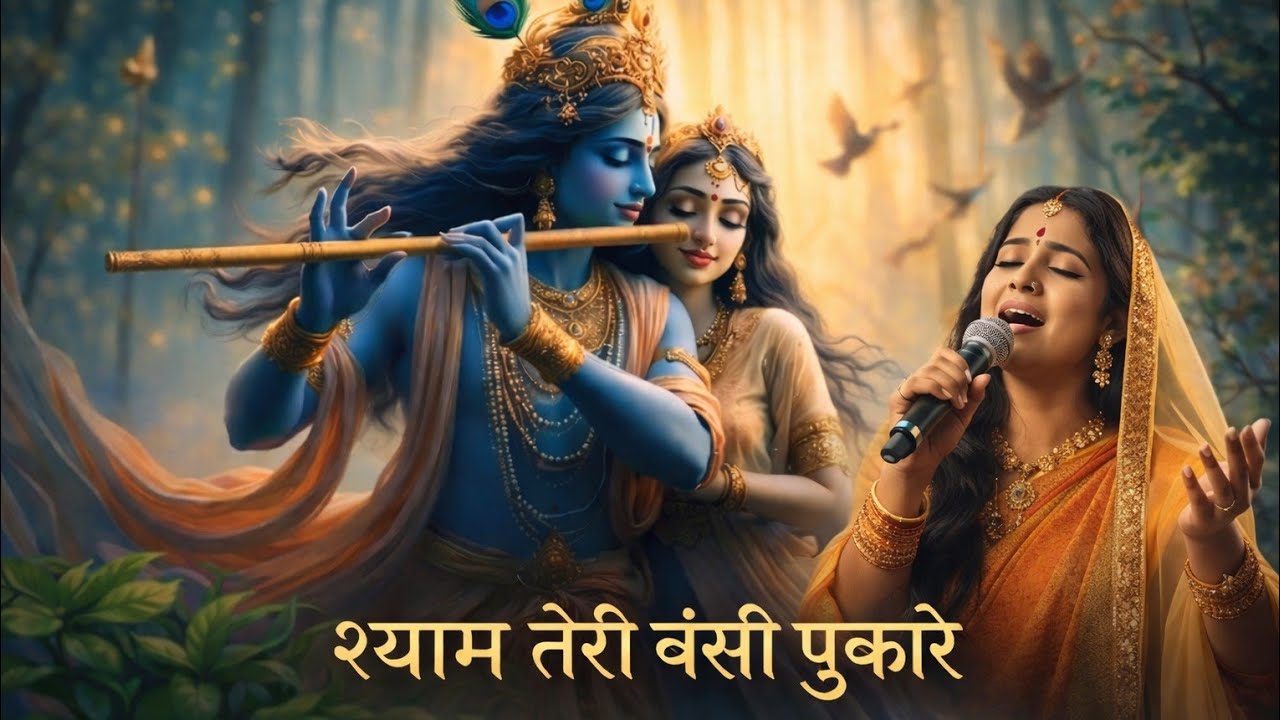 श्याम तेरी बंसी पुकारे ll New Radha Krishna bhajan 2026 ll Man Mandir Music ll 