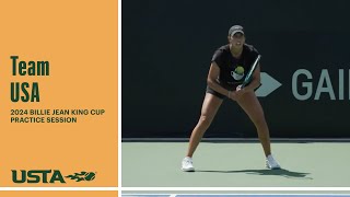 Team USA Practice Session | 2024 Billie Jean King Cup