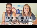 Travelling To Australia? 11 Point Checklist What You Need To Do Before  You Arrive