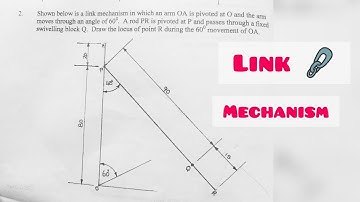 LOCI OF POINTS - LINK MECHANISM 2 in | Technical drawing | Engineering drawing