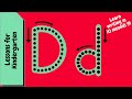 Learning to Write the Letter D
