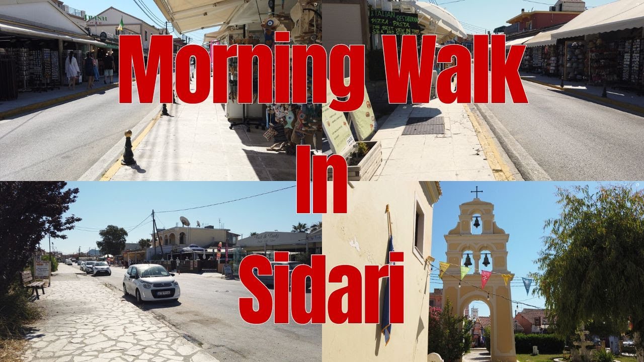 Morning stroll around Sidari in Corfu.