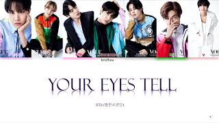 BTS 'Your Eyes Tell' (Color Coded lyrics Eng\/ Rom\/ Kanji)