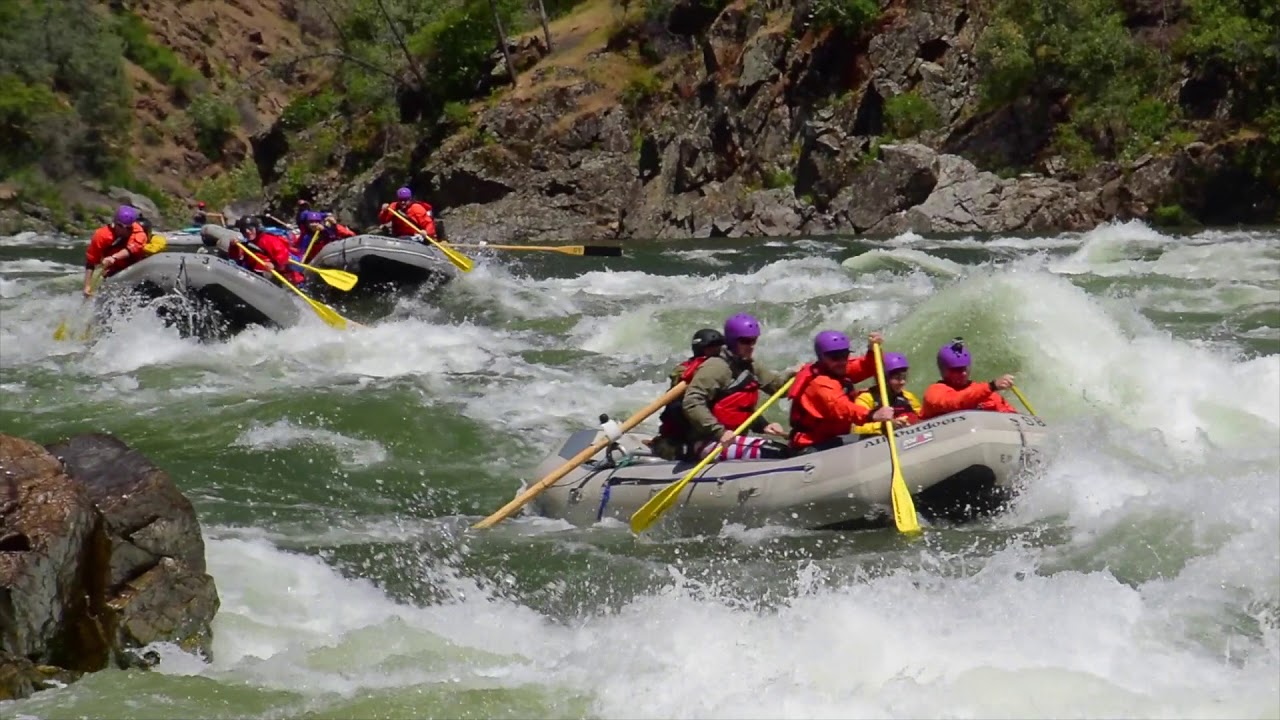 High Water Flows During Spring Rafting on the Tuolumne River