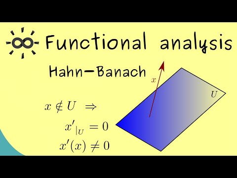 Functional Analysis - Part 25 - Hahn–Banach theorem