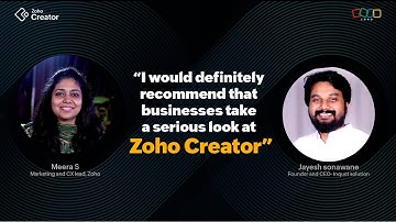 From front-end developer to Zoho Partner | Incquet Solutions | Creator Conversations 6