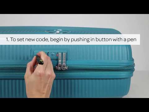 Как поменять код на замке - American Tourister Soundbox