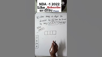 NDA 1 2022 | NDA mathematics | NDA Maths | NDA Permutations and Combinations